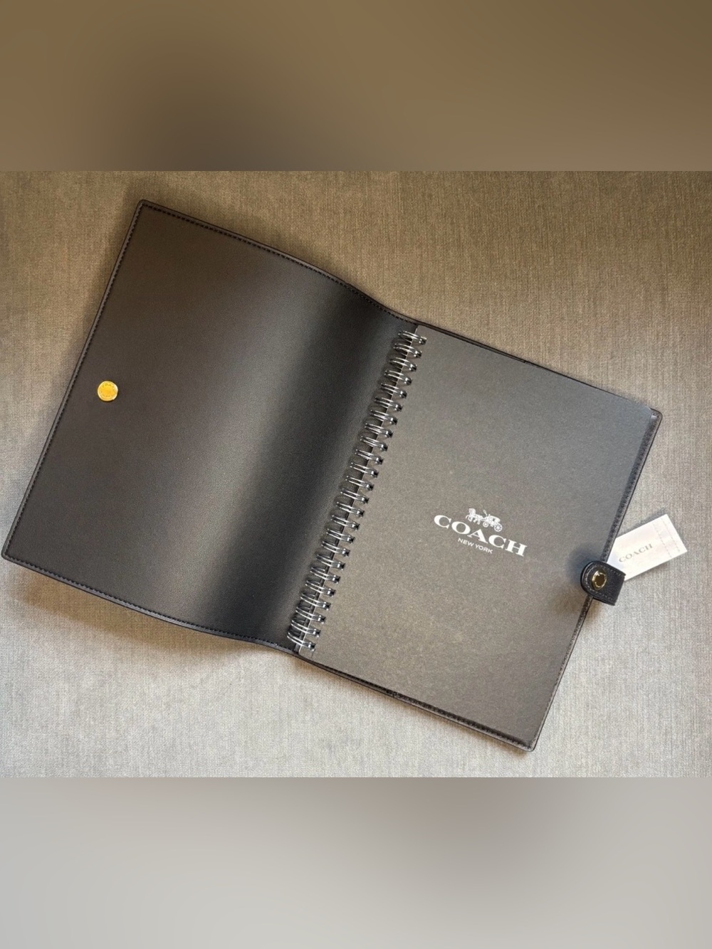 COACH Notebook In Loved Signature Canvas/Leather CDX99 Brown Gold NEW w/Tags🖤🤎 - Picture 6 of 10
